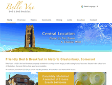 Tablet Screenshot of bellevueglastonbury.co.uk